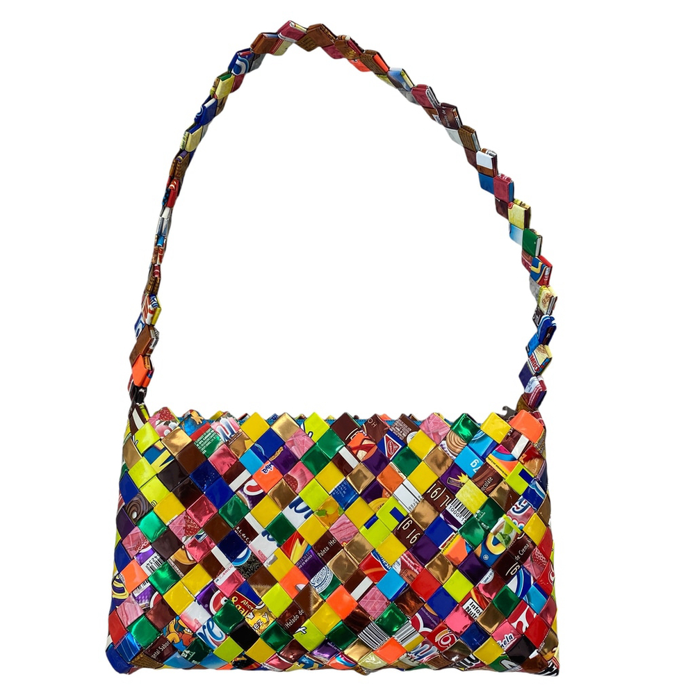 Vintage Candy Wrapper Purse Multicolor OS